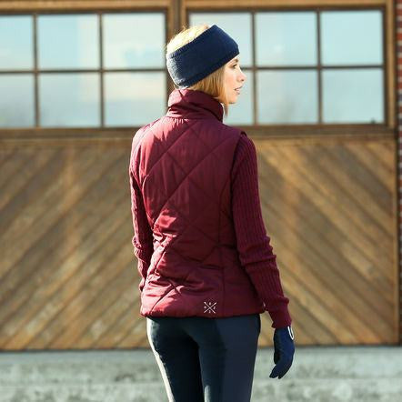 Horze Christina Padded Vest in Port Royal - Saratoga Saddlery & International Boutiques