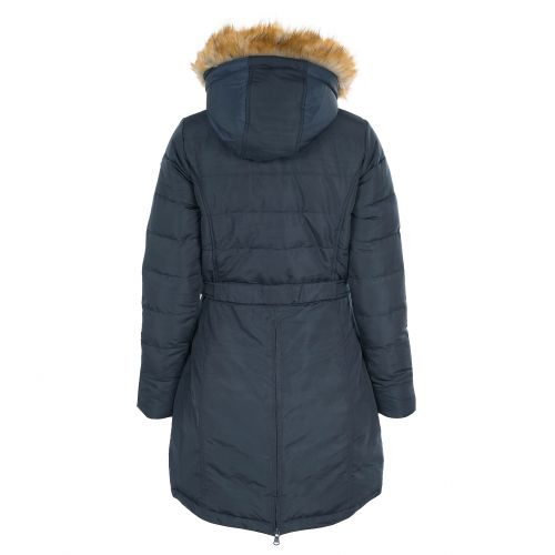 Horze Clarissa Women's Long Coat in Navy - Saratoga Saddlery & International Boutiques