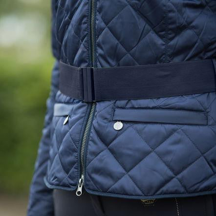 Horze Crescendo Women's Amelia Quilted Jacket in Navy - Saratoga Saddlery & International Boutiques