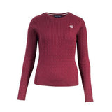 Horze Crescendo Women's Reanna Cable Knit Pullover Sweater in Port Royale - Saratoga Saddlery & International Boutiques