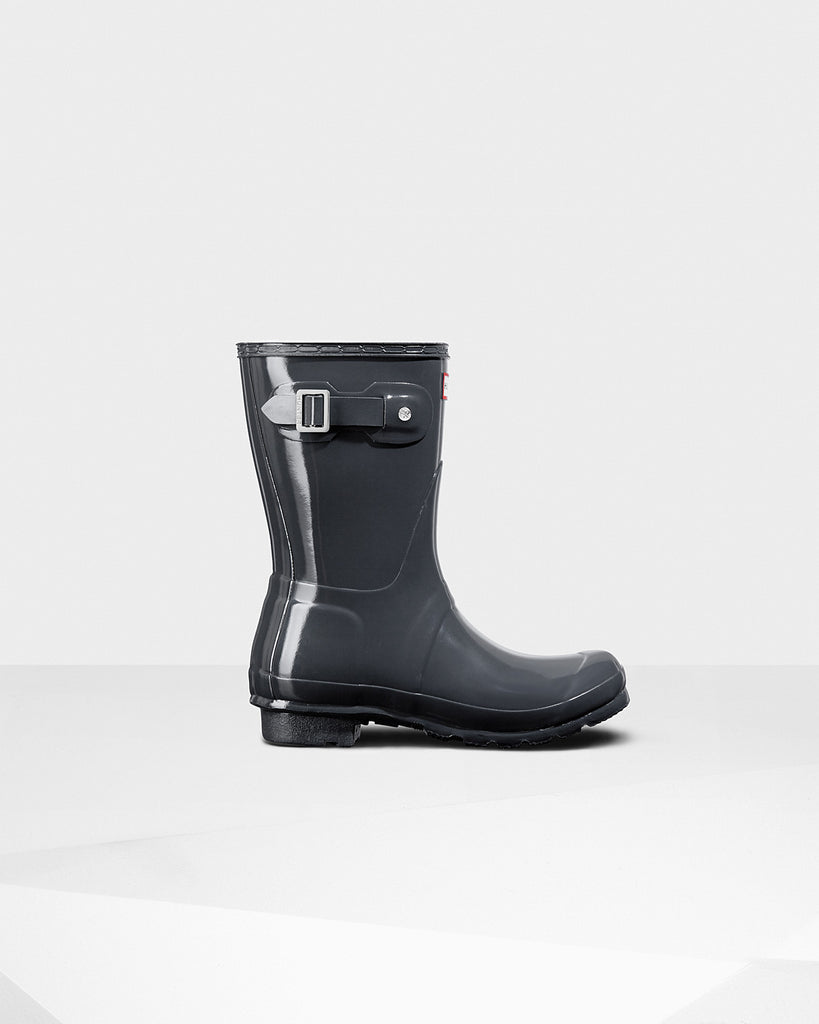 Hunter Original Short Gloss Rain Boots Military Red Saratoga