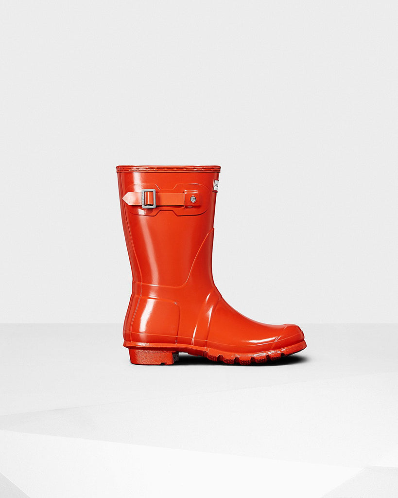 Hunter Short Original Short Gloss Rain Boot WFS1000RGL FW22 - Saratoga Saddlery & International Boutiques