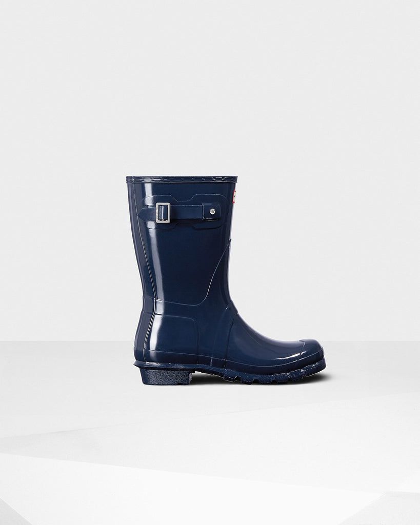 Hunter Short Original Short Gloss Rain Boot WFS1000RGL FW22 - Saratoga Saddlery & International Boutiques