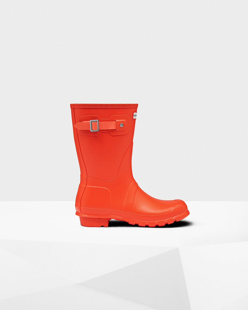 Hunter sales orange boots