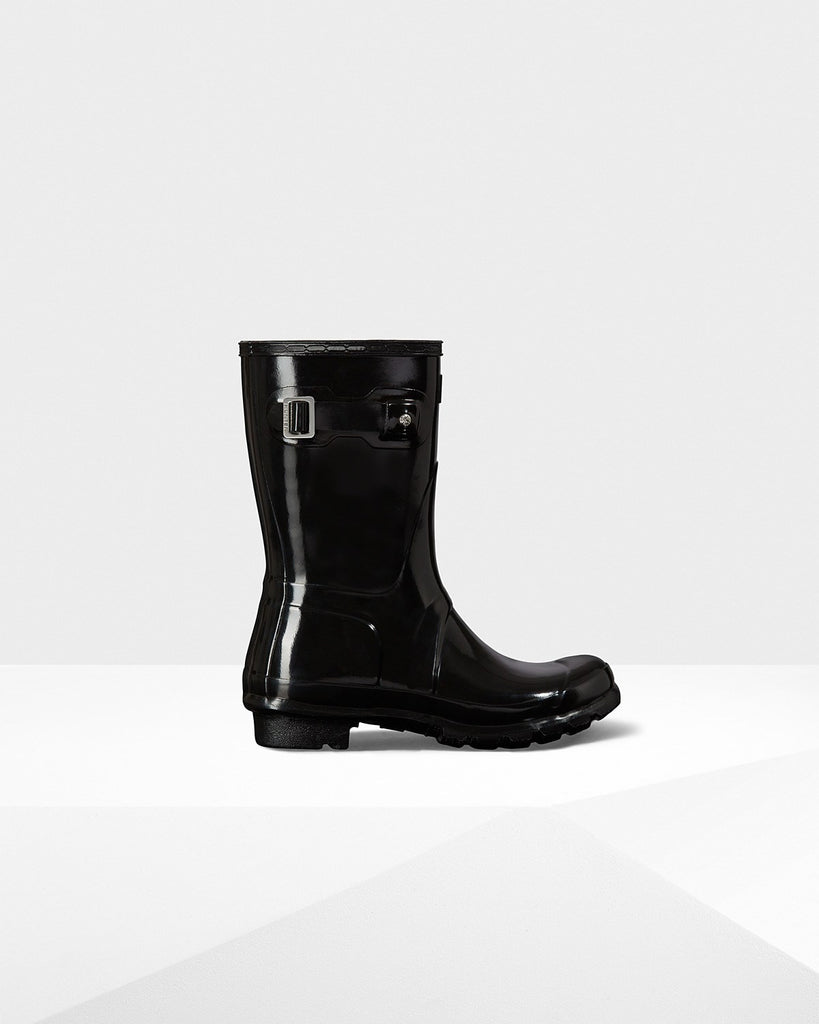 Hunter Short Original Short Gloss Rain Boot WFS1000RGL FW22 - Saratoga Saddlery & International Boutiques