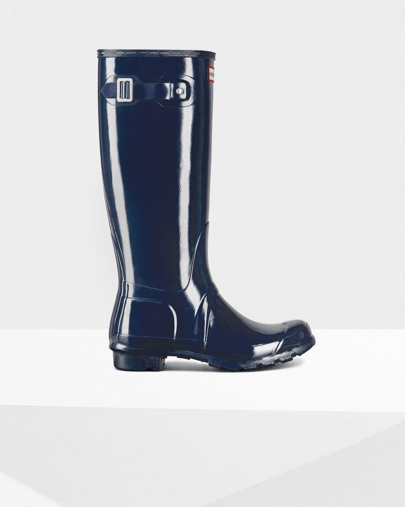 Hunter refined tall 2025 gloss rain boots