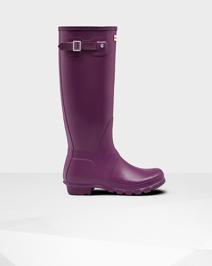 Hunter rain clearance boots violet