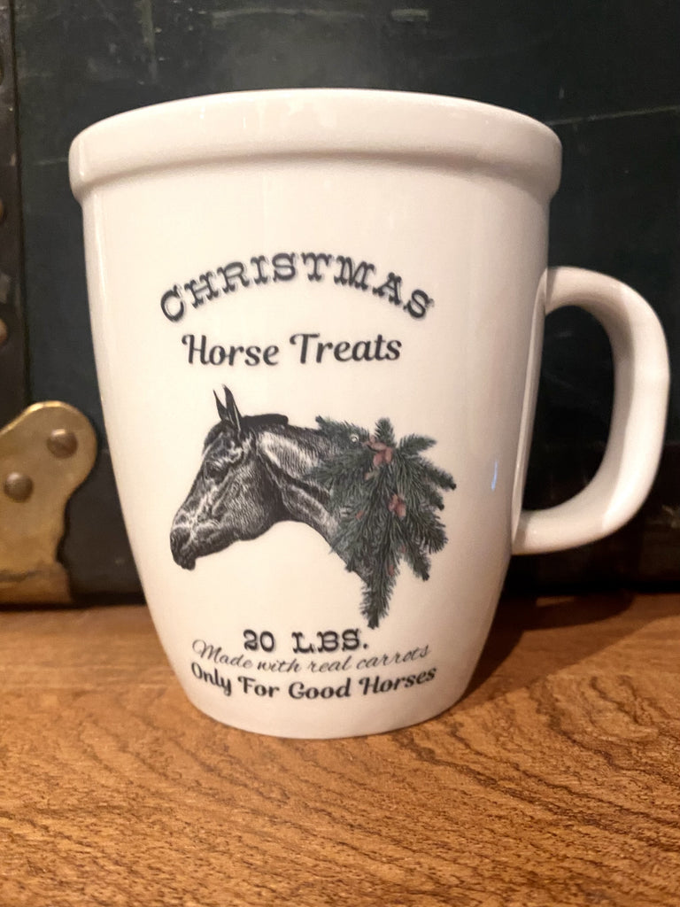 Ox Bow Christmas Horse Treats Bistro Mug - Saratoga Saddlery & International Boutiques