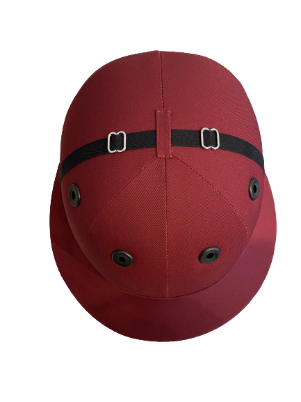 Charles Owens Polo Sovereign Helmet NOCSAE POLO Safety in Maroon - Saratoga Saddlery & International Boutiques
