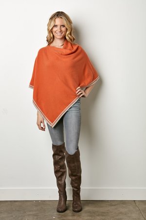 IsleField Vendela Ruana Silk Cashmere Poncho - Saratoga Saddlery & International Boutiques