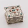 J Alexander WJA-104 Square Stamped Multi Stone Box SS23
