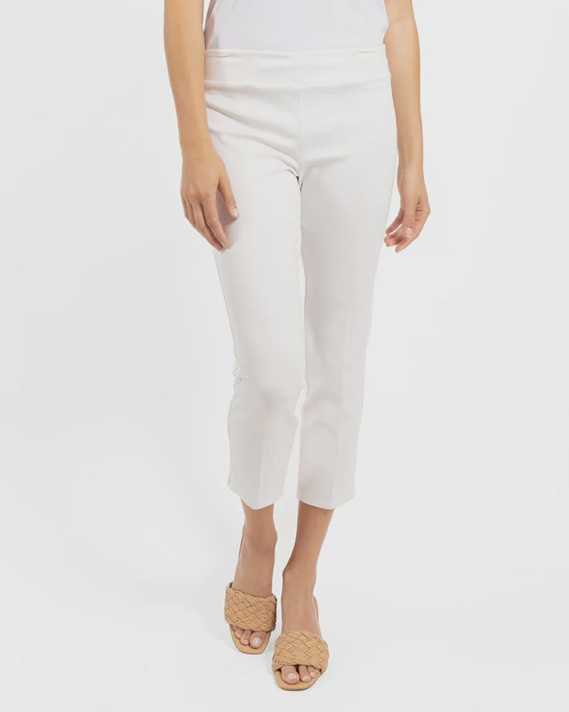 Jude Connally Lucia Pant Ponte Knit in White