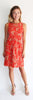 Jude Connally Beth Dress in Belt Border Tangerine Orange - Saratoga Saddlery & International Boutiques