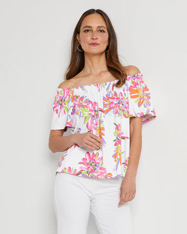 Jude Connally Georgia  Top Whimsey Parrot  SS23