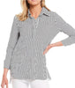 Jude Connally Hadley Top Stripes in White & Black - Saratoga Saddlery & International Boutiques