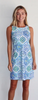 Jude Connally Womens Beth Dress in Mosaic Tile Periwinkle - Saratoga Saddlery & International Boutiques