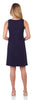 Jude Connally Beth Ponte Shift Dress in Dark Navy