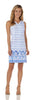 Jude Connally Carissa Shift Dress in Summer Foulard White/Blue ON SALE! - Saratoga Saddlery & International Boutiques