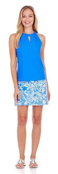 Jude Connally Claire Top in Harbor Blue - Saratoga Saddlery & International Boutiques