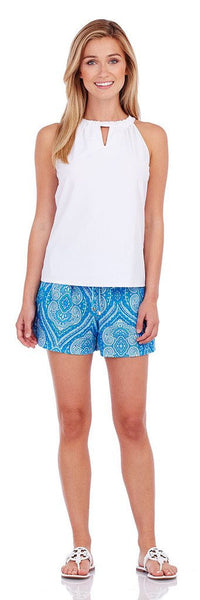 Jude Connally Claire Keyhole Top in White SS22 - Saratoga Saddlery & International Boutiques