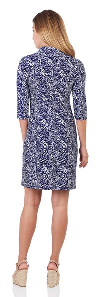 Jude Connally Sloane Shirt Dress in Scattered Spot Navy