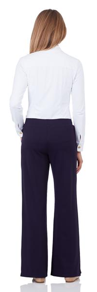 Jude Connally Trixie Ponte Wide Leg Pant in Dark Navy - Saratoga Saddlery & International Boutiques