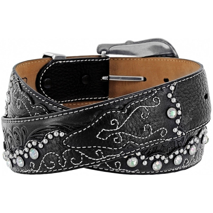 Justin Women's Kaitlyn Crystal Belt C50493 Black FW22 - Saratoga Saddlery & International Boutiques