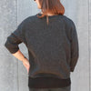 Krimson Klover Serendipity Cashmere Sweater in Heather Black - Saratoga Saddlery & International Boutiques