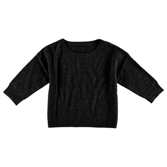 Krimson Klover Serendipity Cashmere Sweater in Heather Black - Saratoga Saddlery & International Boutiques