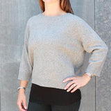 Krimson Klover Serendipity Cashmere Sweater in Mid Grey - Saratoga Saddlery & International Boutiques