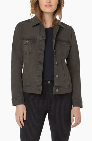 M. Miller Women's Kristene Quilted Jacket With Natural Finn Racoon Microtech