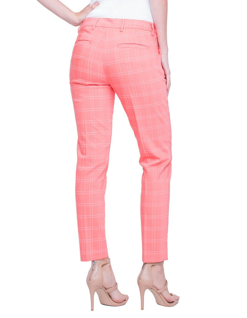 Liverpool Kelsey Straight Leg Trouser in Coral Reef