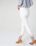 Liverpool Abby Crop Skinny w/ Embroidered Scallop Hem LM7146 - Saratoga Saddlery & International Boutiques