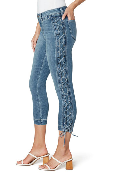 Liver Pool Abby Crop Skinny W Lace up Side LM7691F91 SS21 - Saratoga Saddlery & International Boutiques