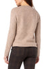Liverpool Women's Top HIGH LOW CREW NECK SWEATER in Heather Taupe LONG SLEEVE Women's Sweater - Saratoga Saddlery & International Boutiques