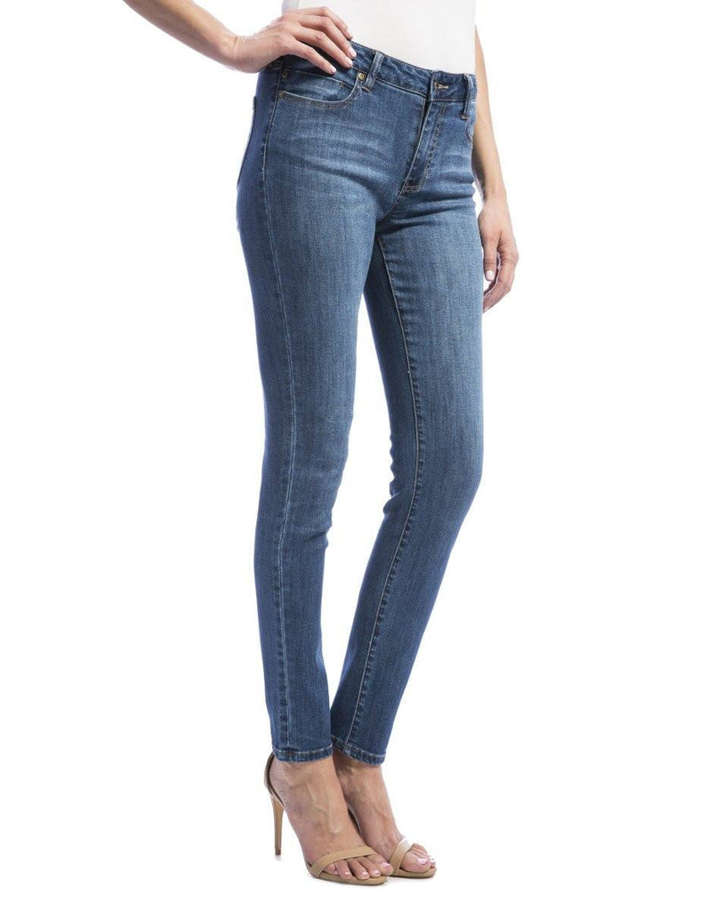 Liverpool Jeans Abby Skinny in Montauk Mid Blue - Saratoga Saddlery & International Boutiques