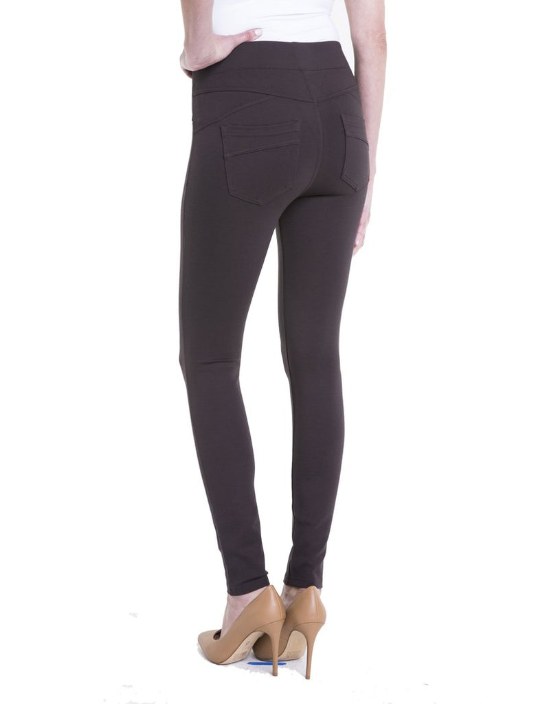 Liverpool Jeans Piper Hugger Legging in Dark Roast - Saratoga Saddlery & International Boutiques