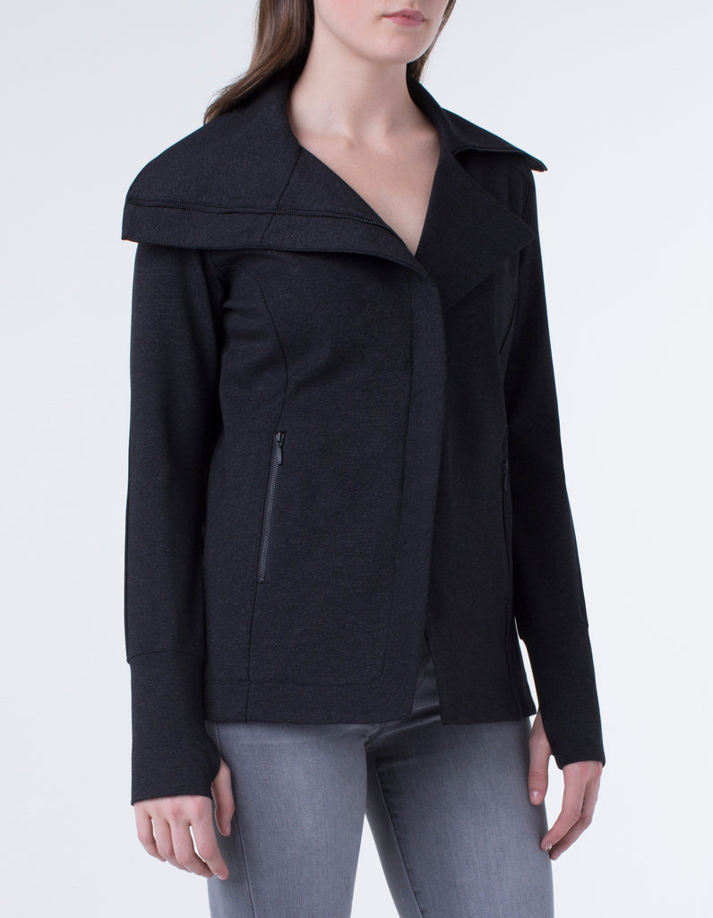 Liverpool Jeans Asymmetrical Super Stretch Ponte Jacket - Saratoga Saddlery & International Boutiques