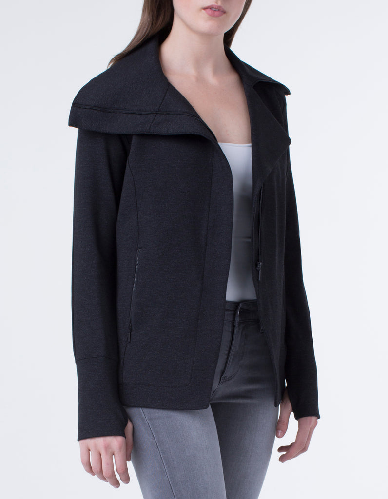 Liverpool Jeans Asymmetrical Super Stretch Ponte Jacket - Saratoga Saddlery & International Boutiques