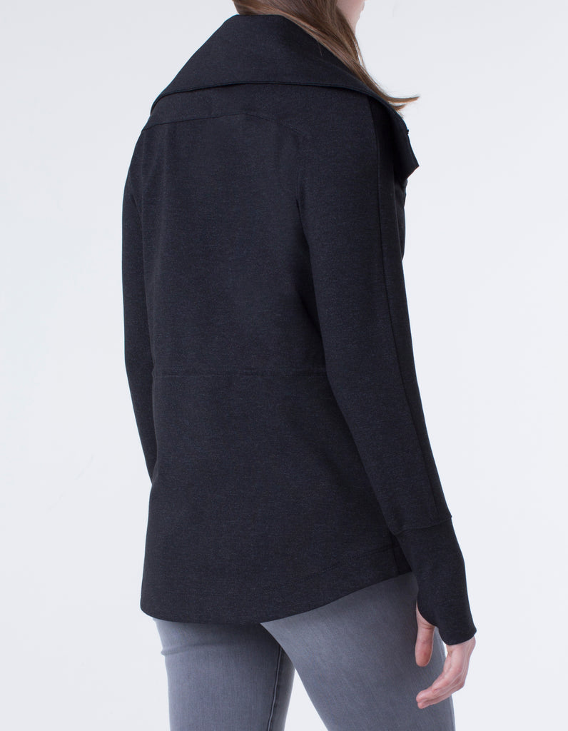 Liverpool Jeans Asymmetrical Super Stretch Ponte Jacket - Saratoga Saddlery & International Boutiques
