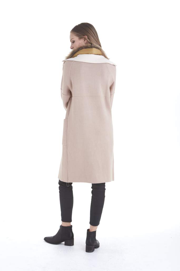 Love Token Isla Fur Collar Jacket in Blush - Saratoga Saddlery & International Boutiques