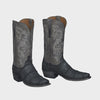 Lucchese Men's Cowboy Boots Giant Aligator in Black M3196 Burke Giant Alligator Charcoal