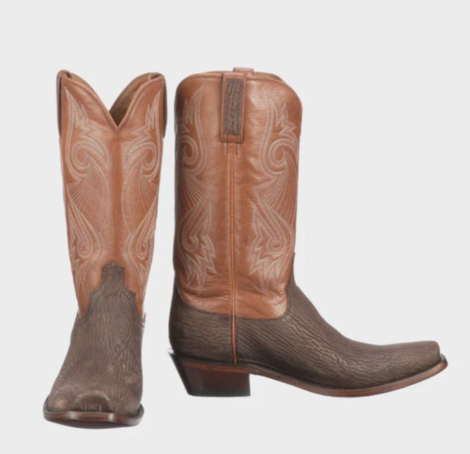 Lucchese Mingus Brown Shark Boot M3239 FW23 - Saratoga Saddlery & International Boutiques