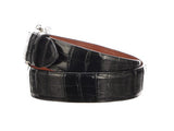 Lucchese Belt ULTRA BELLY CAIMAN Brown Sienna Style No. W9411 Brown W9401 Black - Saratoga Saddlery & International Boutiques