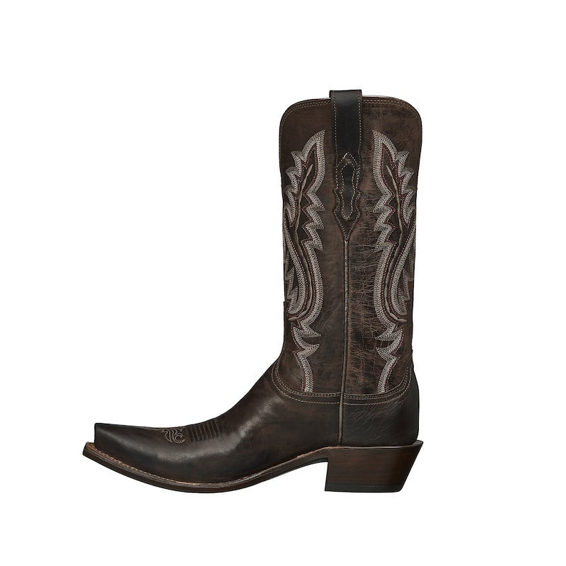 Lucchese Women's M5002 Cowgirl Boot Madras Goat Cassidy Boot Chocolate - Saratoga Saddlery & International Boutiques