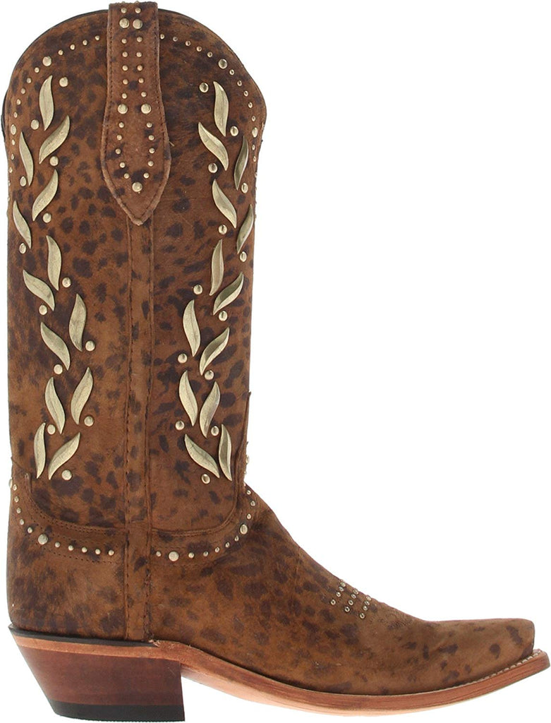 Lucchese 1883 Women's M4622 Studded Cowboy Boot in Camel Cheetah M4622 Animal Print - Saratoga Saddlery & International Boutiques