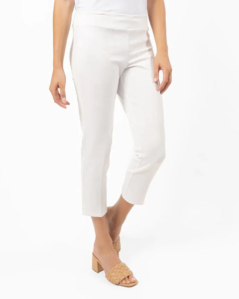 Jude Connally Lucia Pant Ponte Knit in White - Saratoga Saddlery & International Boutiques