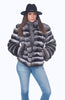 MUSI Furs Kathleen Natural Chinchilla Jacket 20491 in Grey - Saratoga Saddlery & International Boutiques