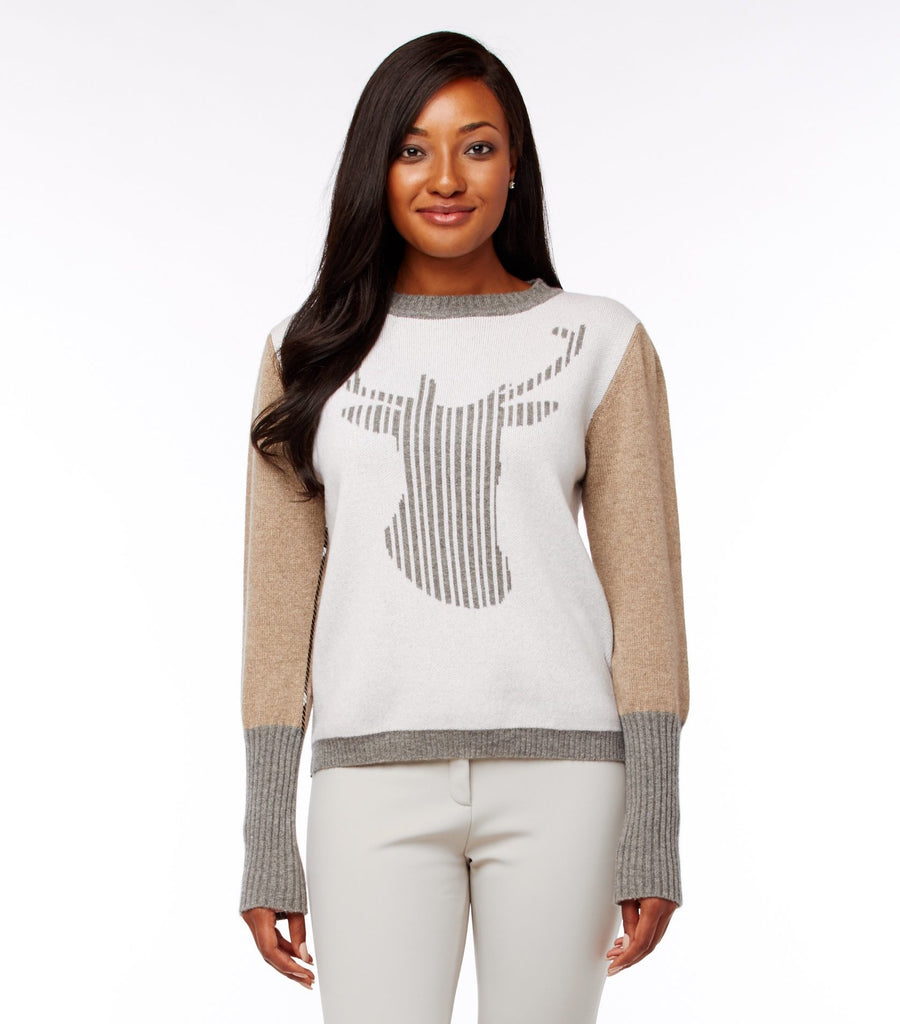 M. Miller Cashmere Crew Neck Sweater ON SALE - Saratoga Saddlery & International Boutiques