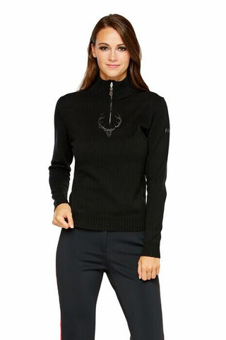 Alp N Rock Women's Ski The World Henley Black FW22 F2WTHN31BLK